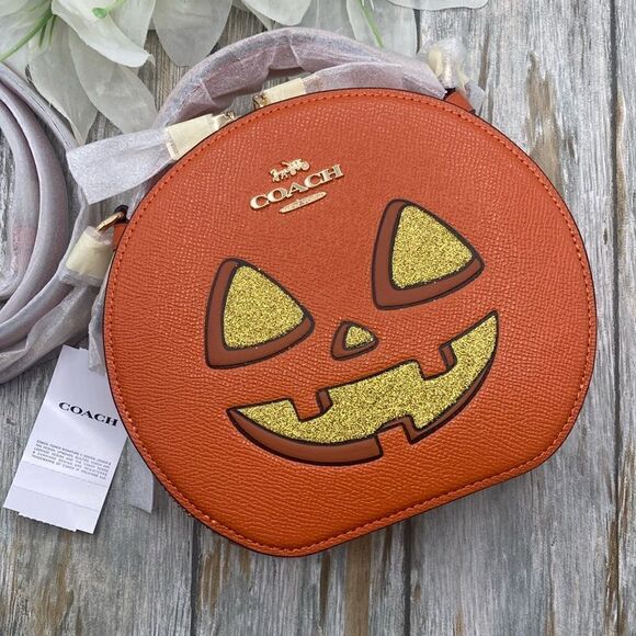 Coach Handbags - Canteen Crossbody Bag With Halloween Pumpkin Jack-o’-lantern Print Purse
